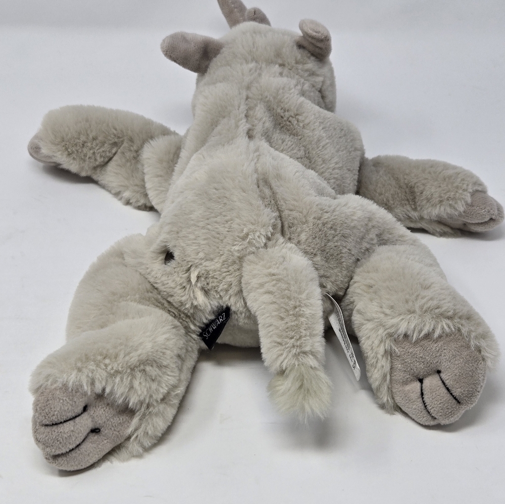 FAO SCHWARZ SET OF 2 PLUSH TOYS STUFFED ANIMAL TIGER & RHINO ADOPT A WILD PAL - Picture 14 of 14